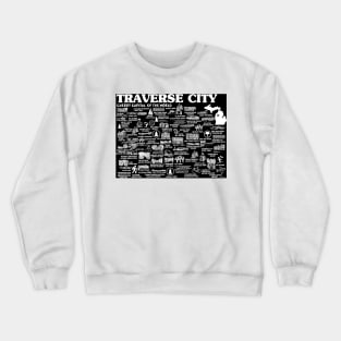 Traverse City Map Crewneck Sweatshirt